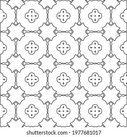 Geometric vector pattern with triangular elements. abstract picture for wallpapers and backgrounds. Black and white ornament.