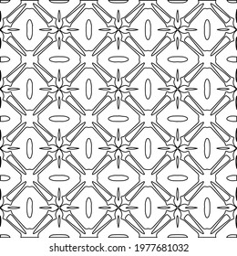  Geometric vector pattern with triangular elements. abstract picture for wallpapers and backgrounds. Black and white ornament.
