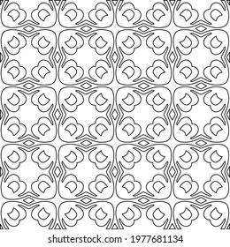  Geometric vector pattern with triangular elements. abstract picture for wallpapers and backgrounds. Black and white ornament.
