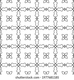 Geometric vector pattern with triangular elements. abstract picture for wallpapers and backgrounds. Black and white ornament.
