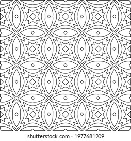  Geometric vector pattern with triangular elements. abstract picture for wallpapers and backgrounds. Black and white ornament.
