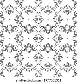  Geometric vector pattern with triangular elements. abstract picture for wallpapers and backgrounds. Black and white ornament.

