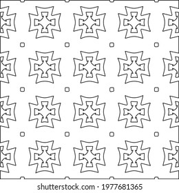  Geometric vector pattern with triangular elements. abstract picture for wallpapers and backgrounds. Black and white ornament.