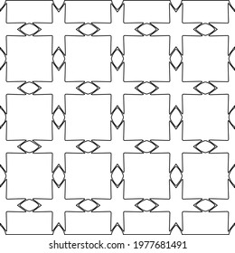  Geometric vector pattern with triangular elements. abstract picture for wallpapers and backgrounds. Black and white ornament.