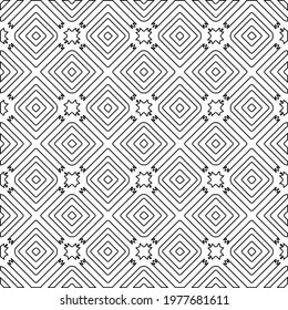  Geometric vector pattern with triangular elements. abstract picture for wallpapers and backgrounds. Black and white ornament.