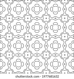  Geometric vector pattern with triangular elements. abstract picture for wallpapers and backgrounds. Black and white ornament.
