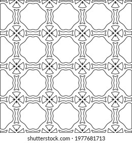  Geometric vector pattern with triangular elements. abstract picture for wallpapers and backgrounds. Black and white ornament.