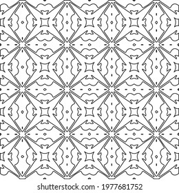 Geometric vector pattern with triangular elements. abstract picture for wallpapers and backgrounds. Black and white ornament.