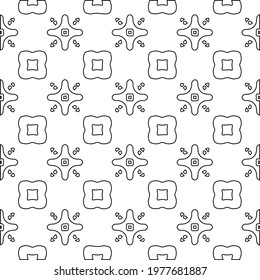  Geometric vector pattern with triangular elements. abstract picture for wallpapers and backgrounds. Black and white ornament.
