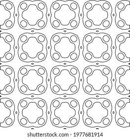  Geometric vector pattern with triangular elements. abstract picture for wallpapers and backgrounds. Black and white ornament.
