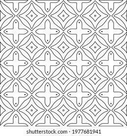  Geometric vector pattern with triangular elements. abstract picture for wallpapers and backgrounds. Black and white ornament.