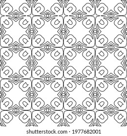 Geometric vector pattern with triangular elements. abstract picture for wallpapers and backgrounds. Black and white ornament.
