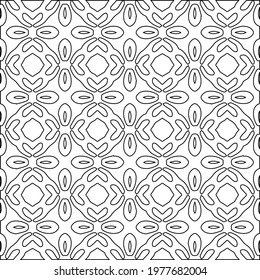  Geometric vector pattern with triangular elements. abstract picture for wallpapers and backgrounds. Black and white ornament.
