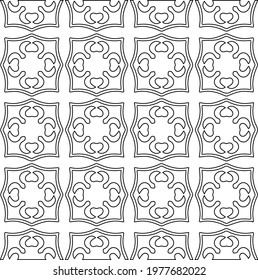 Geometric vector pattern with triangular elements. abstract picture for wallpapers and backgrounds. Black and white ornament.