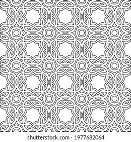  Geometric vector pattern with triangular elements. abstract picture for wallpapers and backgrounds. Black and white ornament.