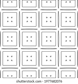  Geometric vector pattern with triangular elements. abstract picture for wallpapers and backgrounds. Black and white ornament.