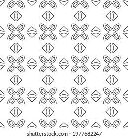  Geometric vector pattern with triangular elements. abstract picture for wallpapers and backgrounds. Black and white ornament.