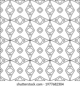  Geometric vector pattern with triangular elements. abstract picture for wallpapers and backgrounds. Black and white ornament.
