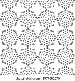  Geometric vector pattern with triangular elements. abstract picture for wallpapers and backgrounds. Black and white ornament.