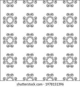  Geometric vector pattern with triangular elements. abstract picture for wallpapers and backgrounds. Black and white ornament.