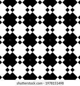  Geometric vector pattern with triangular elements. abstract picture for wallpapers and backgrounds. Black and white ornament.