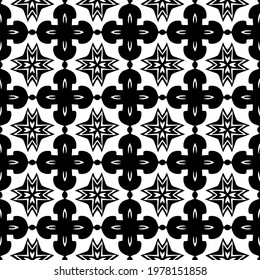  Geometric vector pattern with triangular elements. abstract picture for wallpapers and backgrounds. Black and white ornament.