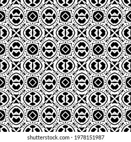  Geometric vector pattern with triangular elements. abstract picture for wallpapers and backgrounds. Black and white ornament.