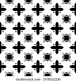  Geometric vector pattern with triangular elements. abstract picture for wallpapers and backgrounds. Black and white ornament.