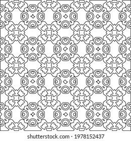  Geometric vector pattern with triangular elements. abstract picture for wallpapers and backgrounds. Black and white ornament.