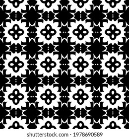  Geometric vector pattern with triangular elements. abstract picture for wallpapers and backgrounds. Black and white ornament.