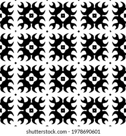  Geometric vector pattern with triangular elements. abstract picture for wallpapers and backgrounds. Black and white ornament.