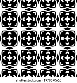  Geometric vector pattern with triangular elements. abstract picture for wallpapers and backgrounds. Black and white ornament.