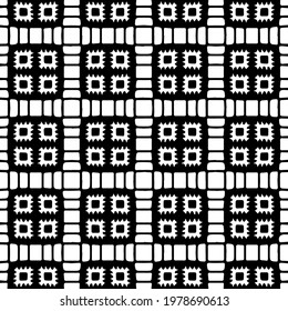  Geometric vector pattern with triangular elements. abstract picture for wallpapers and backgrounds. Black and white ornament.