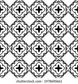  Geometric vector pattern with triangular elements. abstract picture for wallpapers and backgrounds. Black and white ornament.