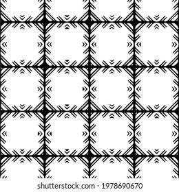  Geometric vector pattern with triangular elements. abstract picture for wallpapers and backgrounds. Black and white ornament.