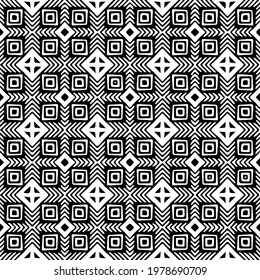  Geometric vector pattern with triangular elements. abstract picture for wallpapers and backgrounds. Black and white ornament.