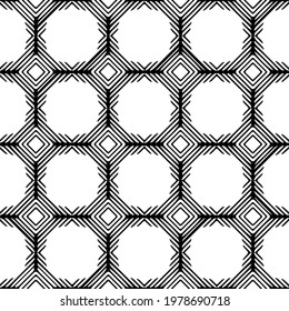  Geometric vector pattern with triangular elements. abstract picture for wallpapers and backgrounds. Black and white ornament.