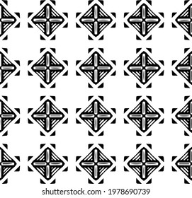  Geometric vector pattern with triangular elements. abstract picture for wallpapers and backgrounds. Black and white ornament.