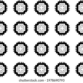  Geometric vector pattern with triangular elements. abstract picture for wallpapers and backgrounds. Black and white ornament.