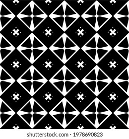  Geometric vector pattern with triangular elements. abstract picture for wallpapers and backgrounds. Black and white ornament.