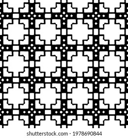  Geometric vector pattern with triangular elements. abstract picture for wallpapers and backgrounds. Black and white ornament.