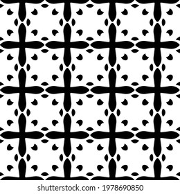  Geometric vector pattern with triangular elements. abstract picture for wallpapers and backgrounds. Black and white ornament.