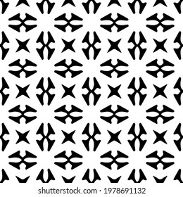  Geometric vector pattern with triangular elements. abstract picture for wallpapers and backgrounds. Black and white ornament.