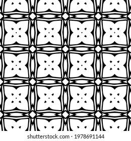  Geometric vector pattern with triangular elements. abstract picture for wallpapers and backgrounds. Black and white ornament.