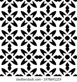  Geometric vector pattern with triangular elements. abstract picture for wallpapers and backgrounds. Black and white ornament.