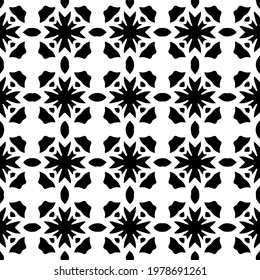  Geometric vector pattern with triangular elements. abstract picture for wallpapers and backgrounds. Black and white ornament.