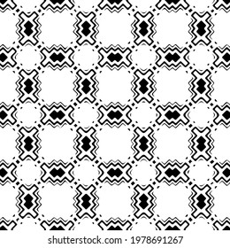  Geometric vector pattern with triangular elements. abstract picture for wallpapers and backgrounds. Black and white ornament.