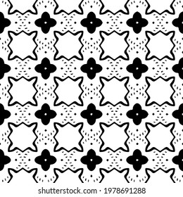  Geometric vector pattern with triangular elements. abstract picture for wallpapers and backgrounds. Black and white ornament.