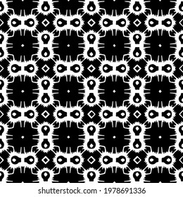  Geometric vector pattern with triangular elements. abstract picture for wallpapers and backgrounds. Black and white ornament.