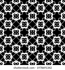  Geometric vector pattern with triangular elements. abstract picture for wallpapers and backgrounds. Black and white ornament.